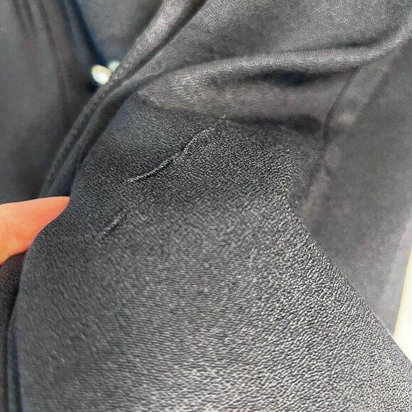 Danny & Nicole Black Green Animal Print Contrast Novelty Button Blazer Dress 10P - Picture 9 of 9